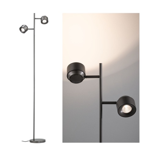 Stojací lampy - P 71429 LED stojací svítidlo Pane 2700K 2x2,2W titanová - PAULMANN - foto 1