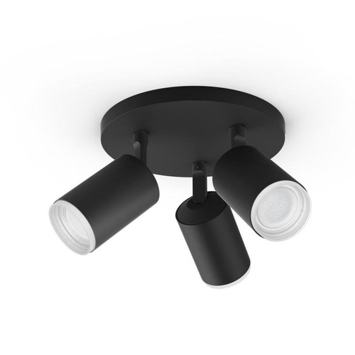 SmartHome Paul Neuhaus - PH 50633/30/P7 Hue Fugato Bluetooth SVÍTIDLO BODOVÉ GU10 3x5,7W 3x350lm 2000-6500K, černá - PHILIPS HUE (915005761601) - foto 1