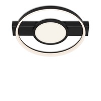 Kruhová - BRI 3026-015 LED stropní svítidlo 43,5 cm 33W 3100lm černá - BRILONER