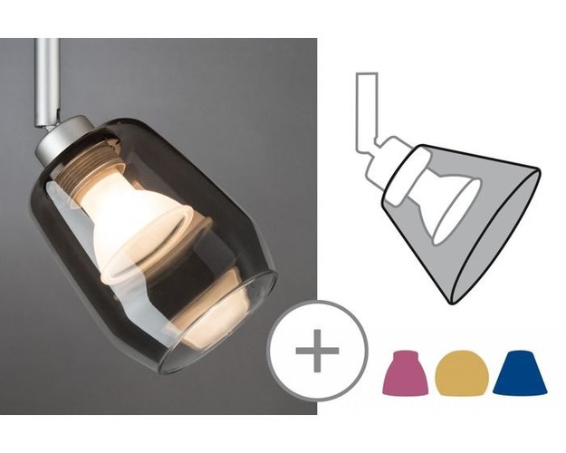 Svítidla - P 95359 DecoSystems stínidlo Vento kouřové sklo max. 50W - PAULMANN - foto 1