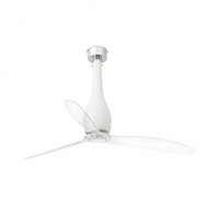 Ventilátory - FARO 32001 ETERFAN, bílá/transparentní, stropní ventilátor s DC motorem - FARO