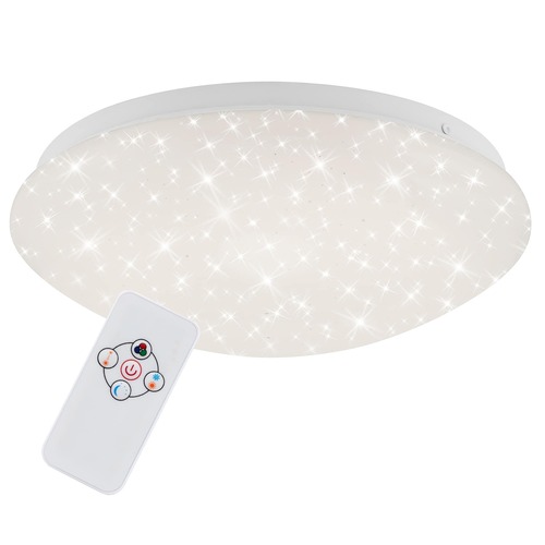 Kruhová - BRILO 3256-016 RGB LED stropní svítidlo, pr. 26 cm, 10 W, bílé - BRILO - foto 1