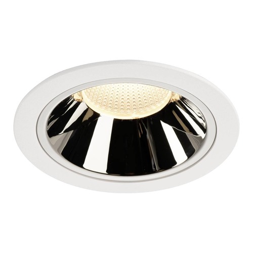 Kruhová - LA 1004029 NUMINOS® DL XL vnitřní LED zápustné stropní svítidlo bílá/chrom 3000 K 55° - BIG WHITE (SLV) - foto 1
