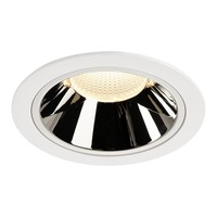 Kruhová - LA 1004029 NUMINOS® DL XL vnitřní LED zápustné stropní svítidlo bílá/chrom 3000 K 55° - BIG WHITE (SLV)