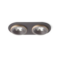 Hranatá - RED R13242 SHARM R II zápustná hnědá/perleťová zlatá 230V LED 2x10W 24° 3000K - RED - DESIGN RENDL
