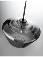 Kónická - NV 9724141 Závěsné svítidlo VEIRO chromové sklo černý kov černý kabel E27 1x12W 230V IP20 bez žárovky - NOVA LUCE