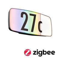Nástěnná - P 94508 VÝPRODEJ VZORKU Venkovní nástěnné svítidlo Sheera IP44 RGBW Zigbee antracit se soumrakovým senzorem + čísly domu - PAULMANN