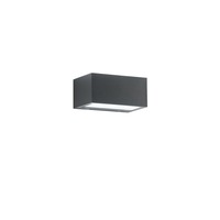 Nástěnná - FAN LED-W-TWIN-S ANT Venkovní nástěnné svítidlo LED TWIN antracit hliník 12W 1500lm CCT IP54 6,5x14x8,9 cm - FANEUROPE