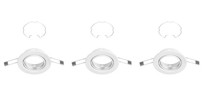Kruhová - BRI 7110-036 3ks sada vestavné svítidlo, pr. 8,6 cm, bílé - BRILONER
