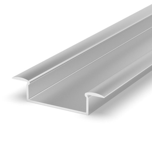 Vestavné profily - LED profil P14-1 stříbrný vestavný - foto 1