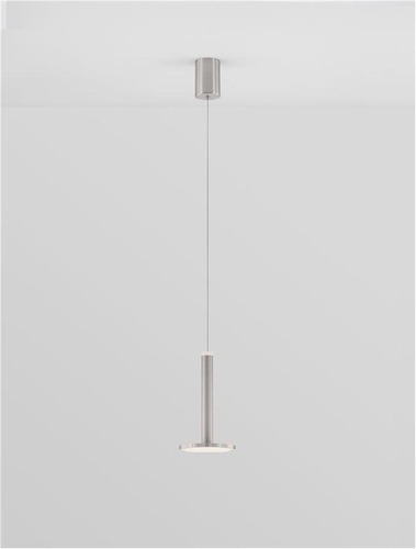 Subtilní - NV 9695227 Závěsné svítidlo PALENCIA nikl satén kov LED 11W 230V 3000K IP20 - NOVA LUCE - foto 1