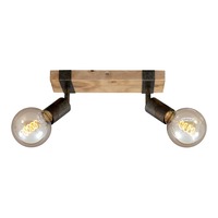 Bodová - BRILO 2900-021 Bodové svítidlo 28 cm 2x E27 25W šedá - BRILO