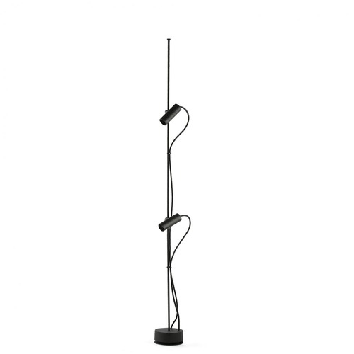 Sloupková - FARO 75705-233 CLAP 1266 stojací lampa, černá 2x6W 3000K 38st. - FARO - foto 1