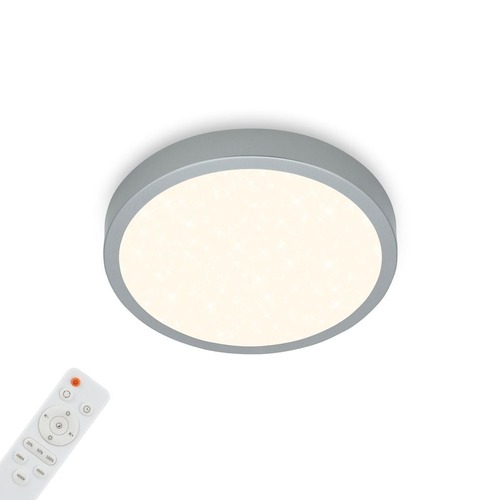 Kruhová - BRILO 3701014 CCT LED přisazené svítidlo pr. 28 cm, 18 W, 2000 lm, stříbrná (starý kód: BRILO 3701-014) - BRILO - foto 1