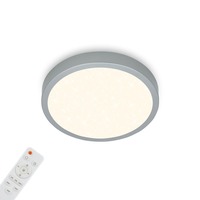 Kruhová - BRILO 3701-014 CCT LED přisazené svítidlo pr. 28 cm, 18 W, 2000 lm, stříbrná - BRILO