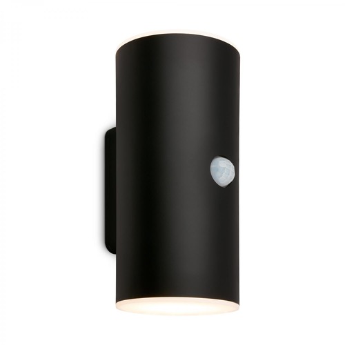 Nástěnná - BRI 3787015 Lima LED venkovní nástěnné svítidlo, pohybové čidlo, soumrakový senzor, nabíjecí, černá - BRILONER - foto 1