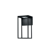 Nástěnná - FAN LED-W-GRIS-NER Venkovní nástěnné svítidlo LED GRIS hliník černá 12W 1390lm CCT IP54 28x15x12,6 cm - FANEUROPE
