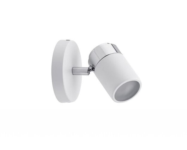 Bodová - P 66710 Spotové svítidlo Zyli bílá/chrom max.1x10W GU10 IP44 - PAULMANN - foto 1