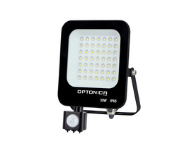 Vnější světlomety - LED SMD Floodlight Černé tělo IP65 se senzorem