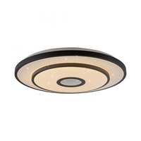 Kruhová - LD 15456-18 LED stropní svítidlo TURANUS, černá, kruhové, 50 cm, hvězdné nebe, 3000K - JUST LIGHT