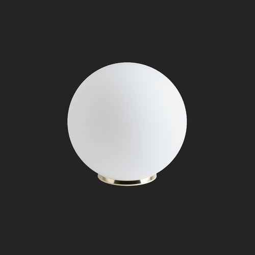 Stolní lampy dekorační - OS BIA50541 BIANCA 3 stolní skleněná lampa mosaz leštěná / bílá IP40 60W E27 (původní kód OS 50541) - OSMONT - foto 1