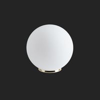 Stolní lampy dekorační - OS BIA50541 BIANCA 3 stolní skleněná lampa mosaz leštěná / bílá IP40 60W E27 (původní kód OS 50541) - OSMONT