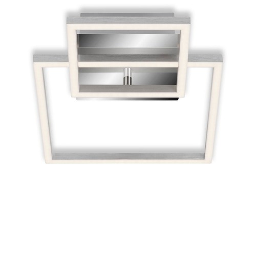 Hranatá - BRI 3118018 LED rám 35,8 cm 12W 1300lm chrom (starý kód: BRI 3118-018) - BRILONER - foto 1