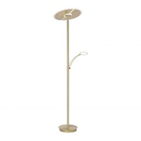 Stojací lampy - PN 673-60 ARTUR LED stojací svítidlo, svítidlo na čtení, matná mosaz, design 2700-5000K - PAUL NEUHAUS