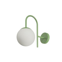 Dekorativní - OS ANC40004 ANCHA 1 nástěnné skleněné svítidlo zelená / bílá IP40 25W E27 - OSMONT