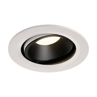 Kruhová - LA 1003691 NUMINOS® MOVE DL L vnitřní LED zápustné stropní svítidlo bílá/černá 4000 K 55° otočné a výkyvné - BIG WHITE (SLV)