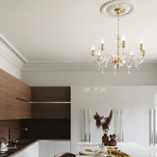 Dekorativní - FAN I-RIFLESSO/10+5 ORO Závěsné svítidlo Riflesso zlaté, 15xE14, 94 x 140 cm - FANEUROPE - foto 1