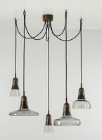 Vícečetná - BRO PC00891-BIANCO Závěsné svítidlo SHADOWS SET FREE 5x 5W GU10 - BROKIS A