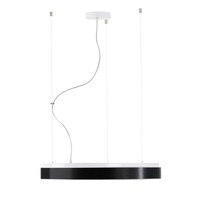 Kruhová - OS DEL52630 DELIA LC4 závěsné plastové svítidlo bílá / černá IP40 4x25W E27 - OSMONT