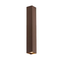 Downlight - FAN I-FLUKE-PLQ40 BRO Stropní svítidlo Fluke, hranaté, corten, 1 x GU10, 6 x 6 x 40 cm - FANEUROPE