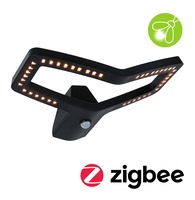 Nástěnná - P 94791 LED venkovní nástěnné svítidlo Smart Home Zigbee 3.0 Alara pohybové čidlo IP44 hranaté 375x270mm 3000 - 2200K 10W 230V antracit kov - PAULMANN