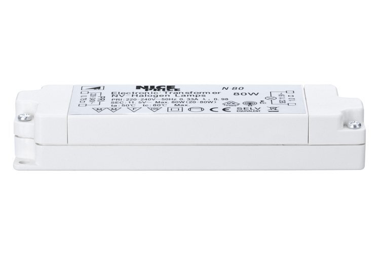 Trafa pro halogenky - P 3650 Elektronický transformátor 80VA (max.20-80W) 230V bílý - PAULMANN NICE PRICE - foto 1