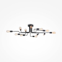 Dekorativní - M T532CL-12B Stropní svítidlo Gilbert 12xE27 60W černý kov designové - MAYTONI