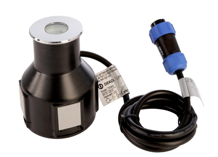 Zapuštěná - IMPR 730470 Deko-Light zemní svítidlo Alzirr II 24V DC 2,40 W 3000 K 150 lm stříbrná - foto 1