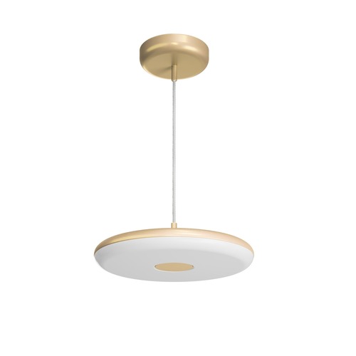 Kruhová - OS ZET60554 ZETA ST1 FP závěsné plastové svítidlo zlatá / bílá IP40 4000 K 31W LED - OSMONT - foto 1