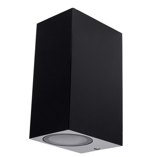 LED nástěnná svítidla Optonica - SVÍTILNA HLINÍKOVÁ ČERNÁ TELO 2xGU10 PONOŽKA - foto 1