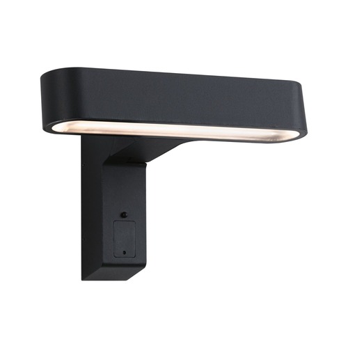 Nástěnná - P 94548 LED venkovní nástěnné svítidlo Ito pohybové čidlo horizontální orientace IP44 227x159mm 3000K 6W 230V 65° antracit kov/umělá hmota - PAULMANN - foto 1