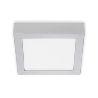 Hranatá - BRI 7123-414 LED stropní svítidlo, 17 cm, 12 W, matný chrom - BRILONER