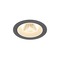 Kruhová - LA 1009596 NUMINOS® M Stropní vestavné svítidlo, 2700 K, 20°, IP20, kulaté, černé / bílé - BIG WHITE (SLV)