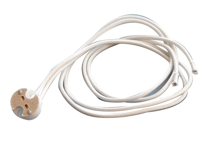 Patice a spojky - IMPR 100250 Halogenová objímka pro 12V max 50W s 50cm kabel - LIGHT IMPRESSIONS - foto 1