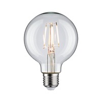 E27 - P 28955 Filament 230V LED Globe G80 E27 4,8W 4000K čirá - PAULMANN