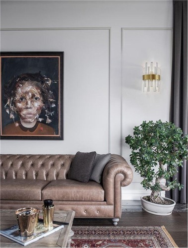 Dekorativní - NV 9695220 Nástěnné svítidlo CROWN saténový zlatý kov čirý křišťál (7 ks) G9 1x5W 230V IP20 bez žárovky - NOVA LUCE - foto 1