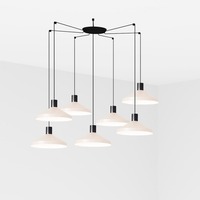 Kónická - FARO 68596-7L KOMBO 400 závěsné svítidlo, béžová, 7L - FARO