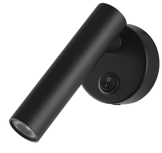 LED nástěnné svítidla - LED světlo kabinetu 2W s přepínačem ON / OFF Black - foto 1