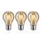 E27 - P 5079 Vintage Edition set LED žárovka E27 230V 3x4,7W 2500K zlatá - PAULMANN