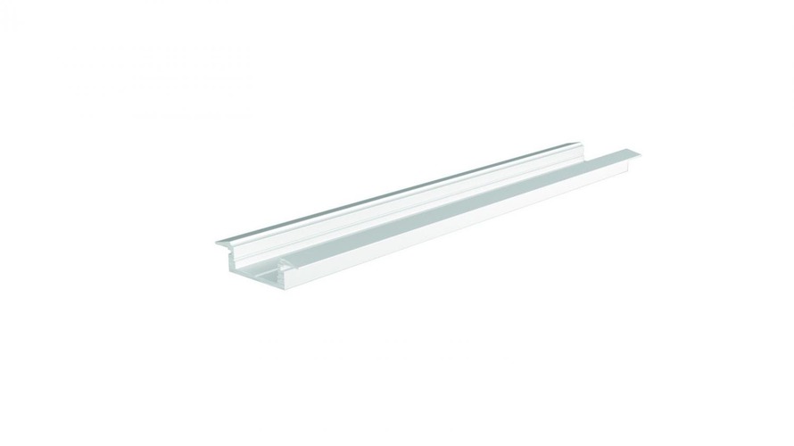 Al profily k zapuštění - IMPR 975045 ET-01-12 plochý T-profil pro 12 - 13,3 mm LED pásek matná bílá - LIGHT IMPRESSIONS - foto 1